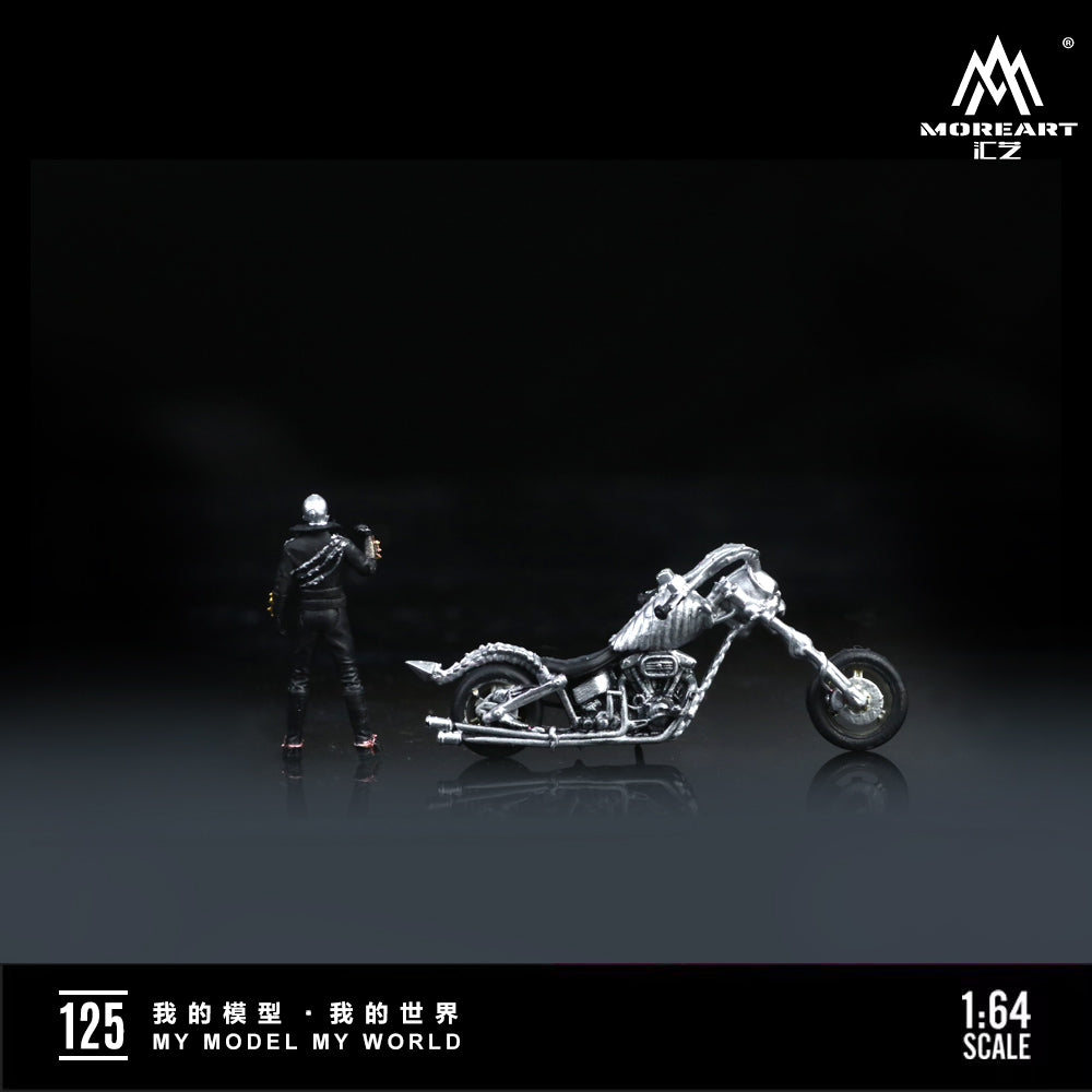 [Preorder] MoreArt 1:64 SKELETON KNIGHT MOTORCYCLE DOLL MO222125 (2 Versions)