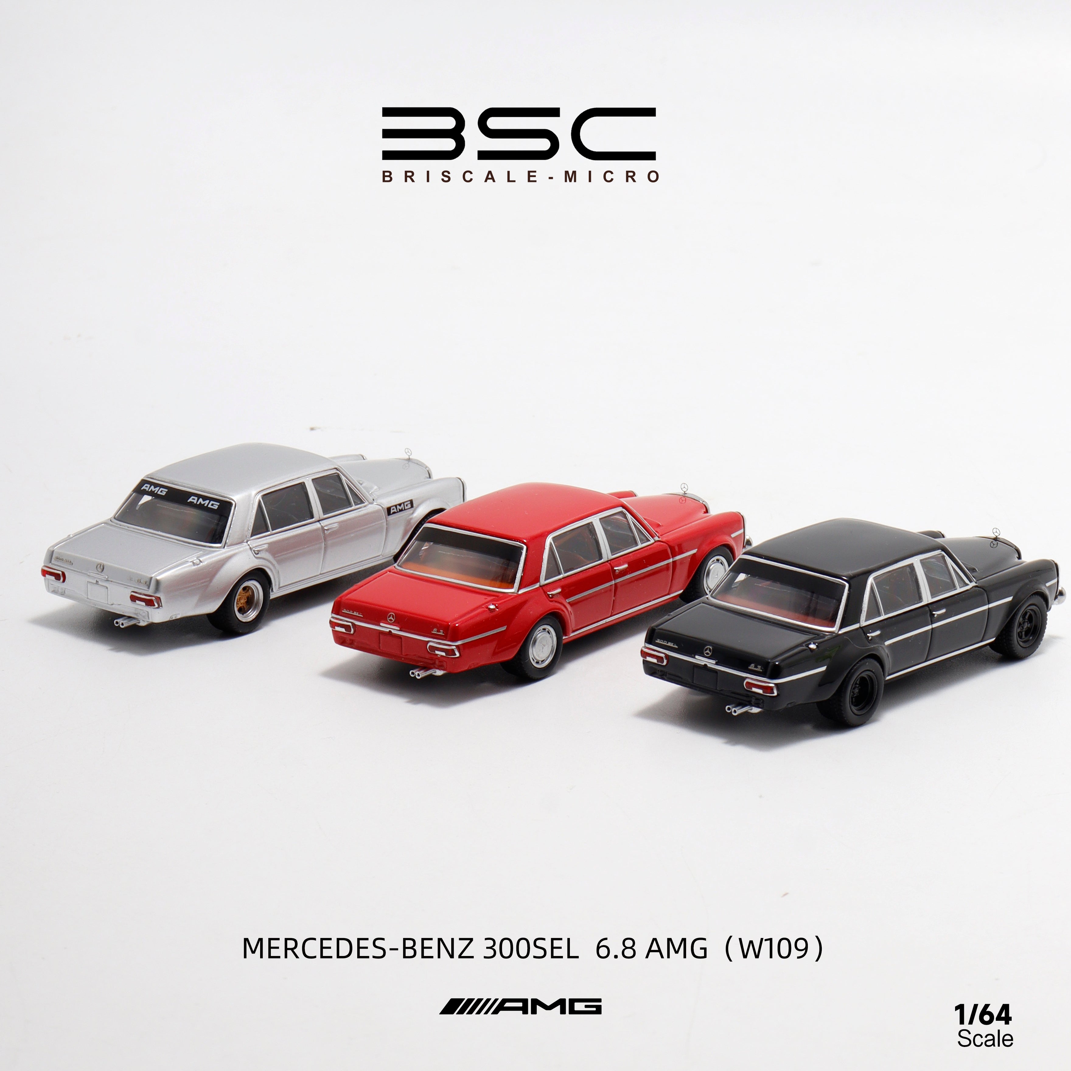 BSC 1:64 Mercedes Benz 300SEL W109 AMG four doors version (3