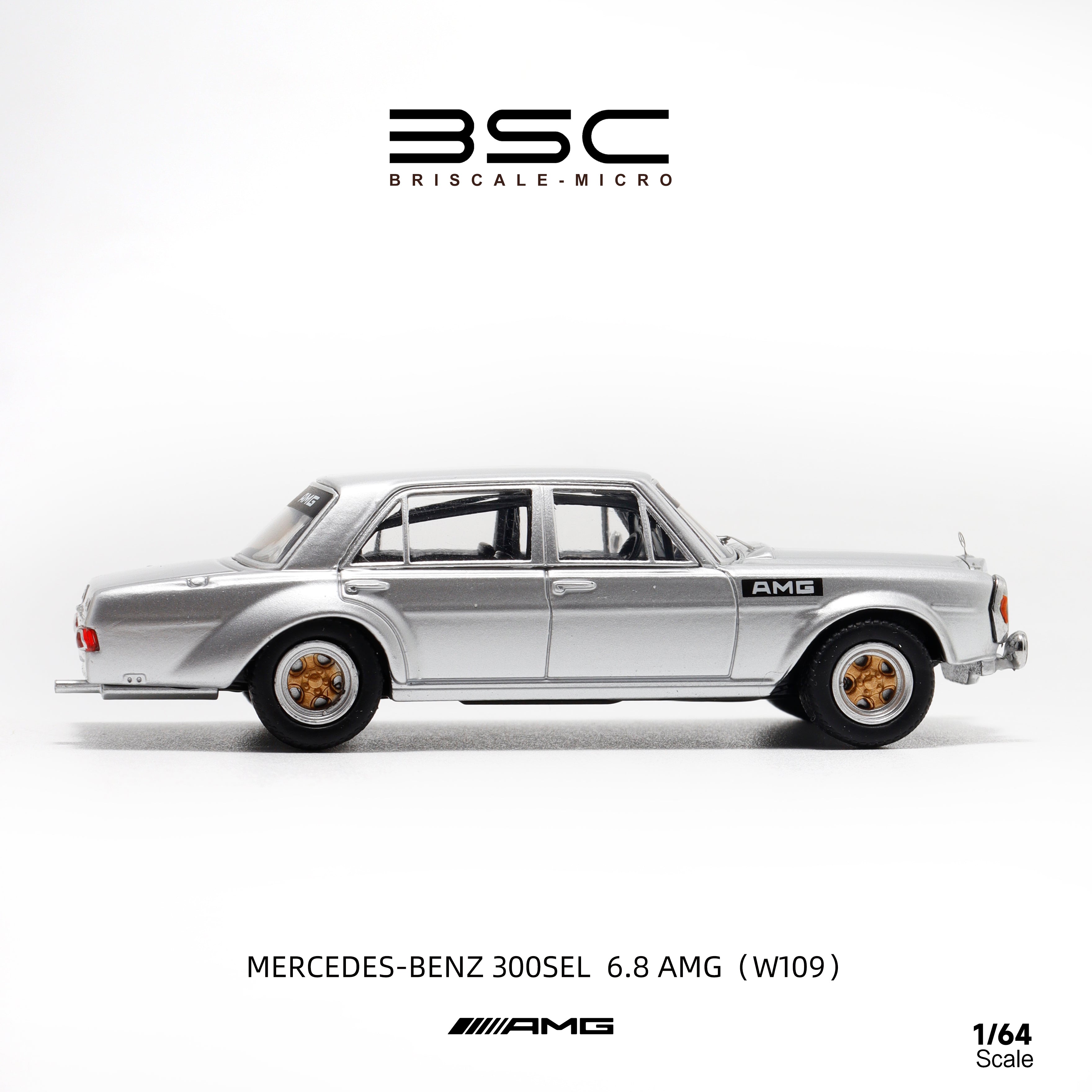 BSC 1:64 Mercedes Benz 300SEL W109 AMG four doors version (3