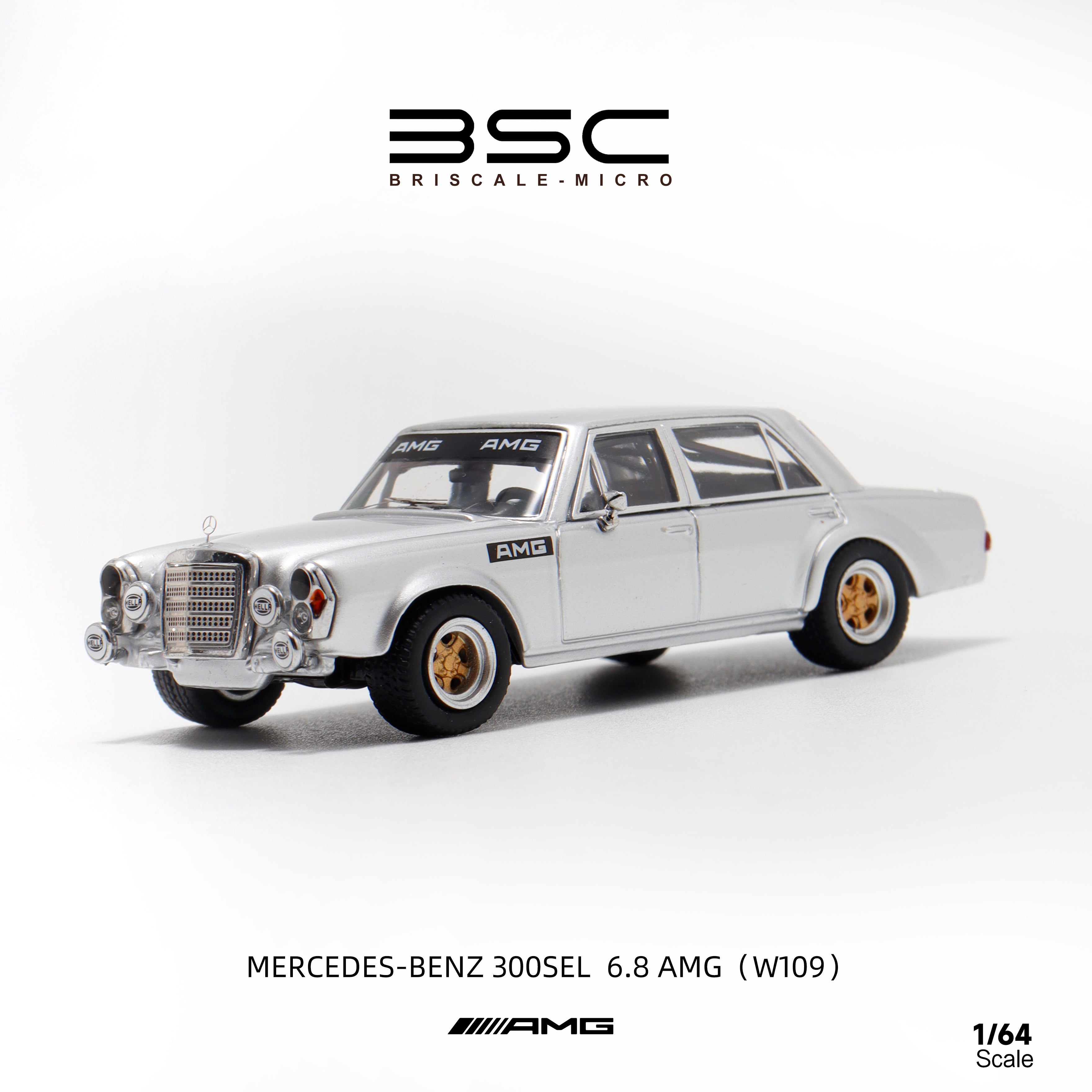 BSC 1:64 Mercedes Benz 300SEL W109 AMG four doors version (3