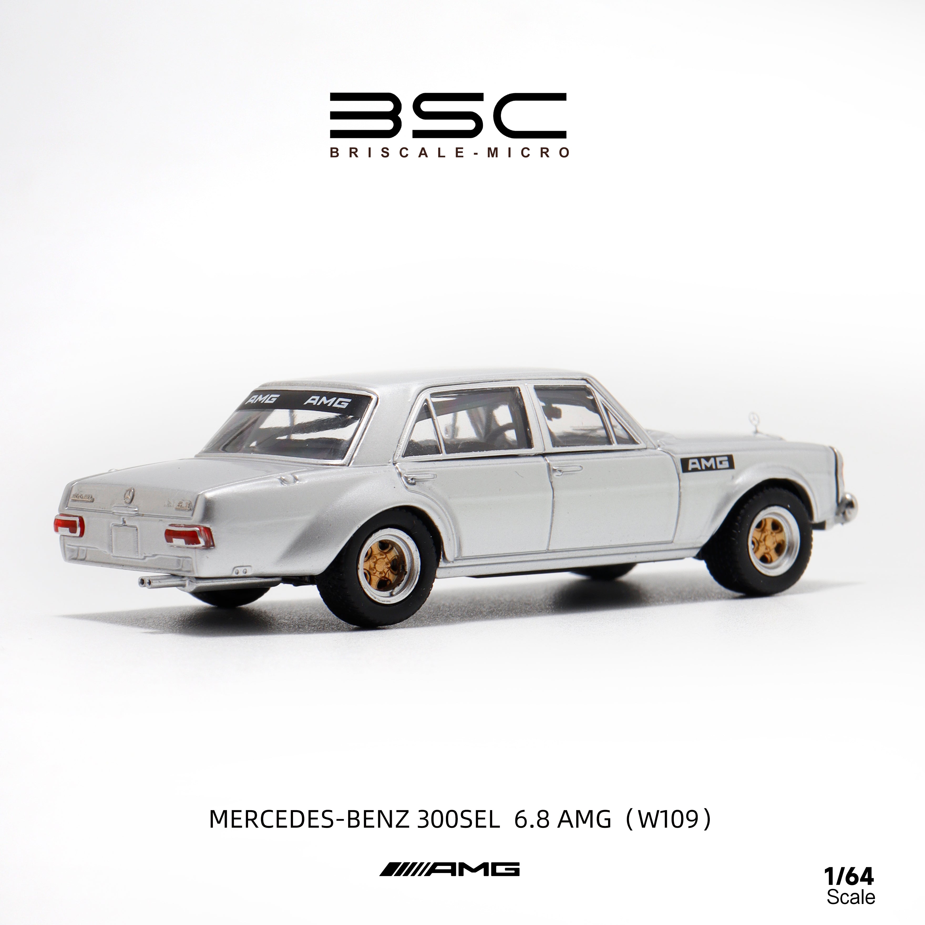 BSC 1:64 Mercedes Benz 300SEL W109 AMG four doors version (3