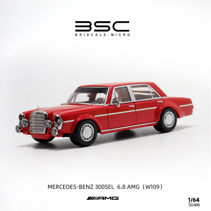 BSC 1:64 Mercedes Benz 300SEL W109 AMG four doors version (3 Colours)