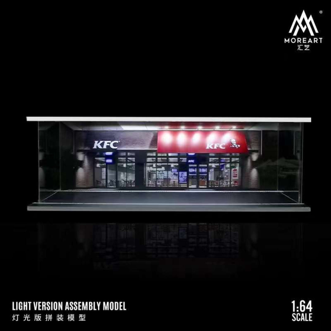 MoreArt 1:64 Parking Lot Scene Model (4 Versions) KFC/ McDonalds/ 7-Eleven/ Starbucks