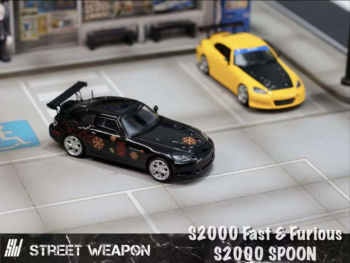 Street Weapon 1:64 Honda S2000 (2 Colours) Black/ Yellow