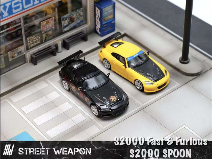 Street Weapon 1:64 Honda S2000 (2 Colours) Black/ Yellow