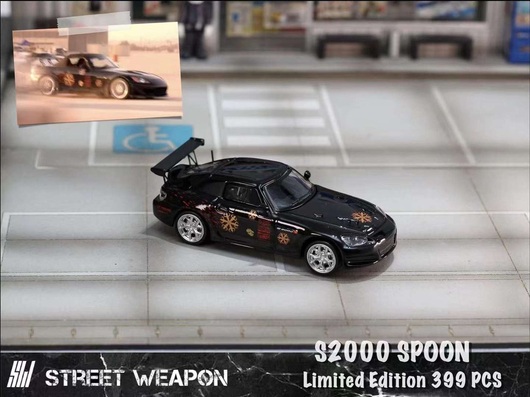 Street Weapon 1:64 Honda S2000 (2 Colours) Black/ Yellow