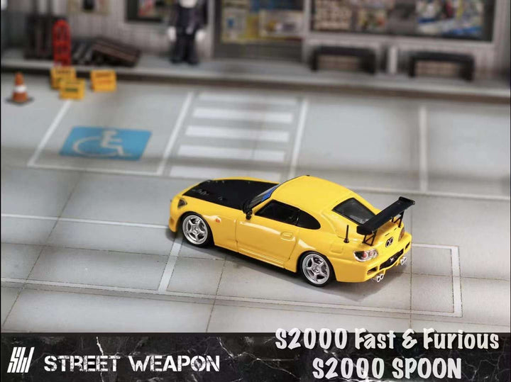 Street Weapon 1:64 Honda S2000 (2 Colours) Black/ Yellow