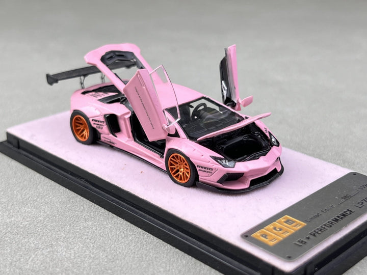 PGM 1:64 LBWK Lamborghini Aventador LP700-4 Pink (2 Versions)