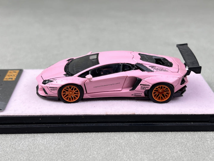 PGM 1:64 LBWK Lamborghini Aventador LP700-4 Pink (2 Versions)