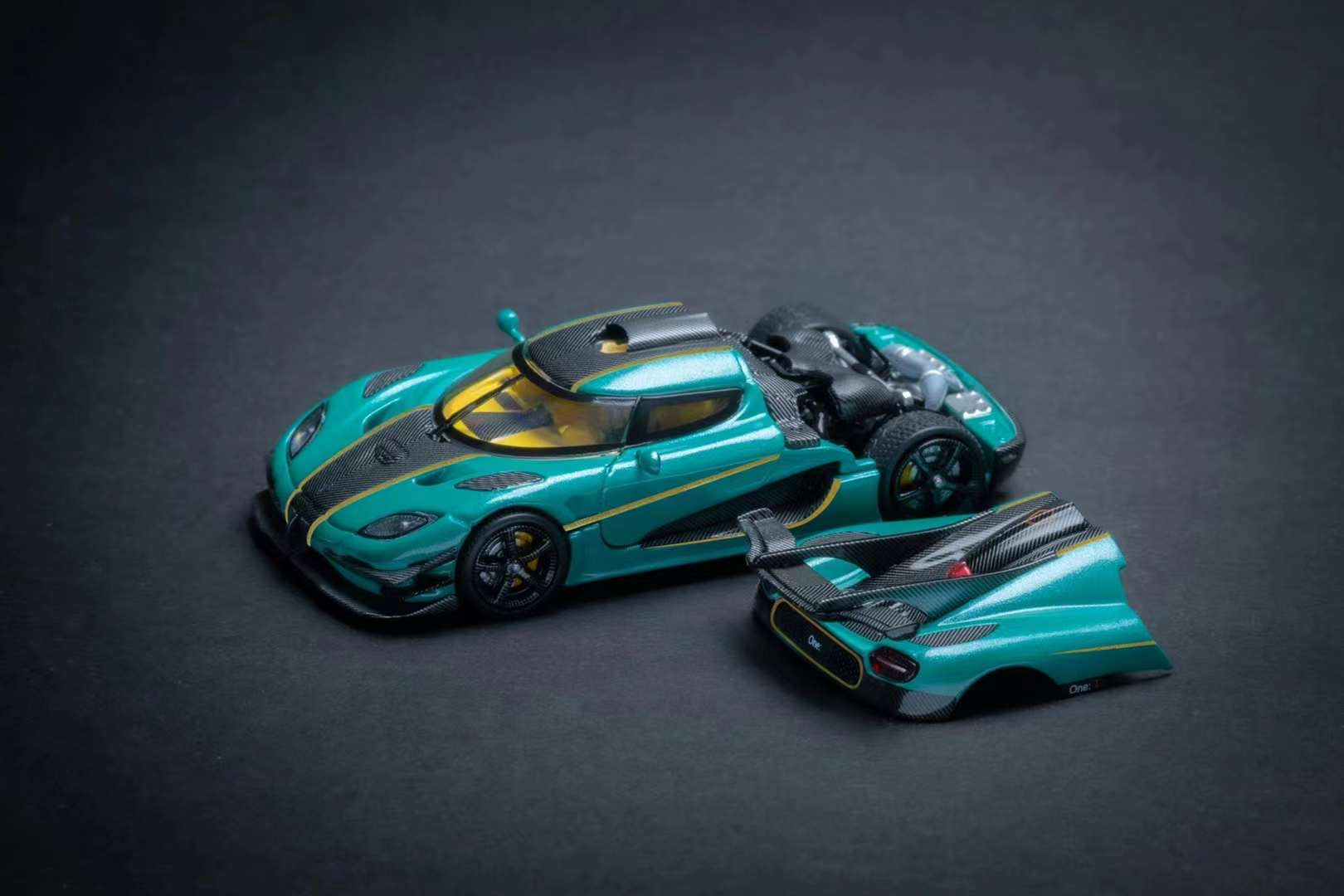 DragonBo Model 1:64 Koenigsegg One1 - Green – Horizon Diecast