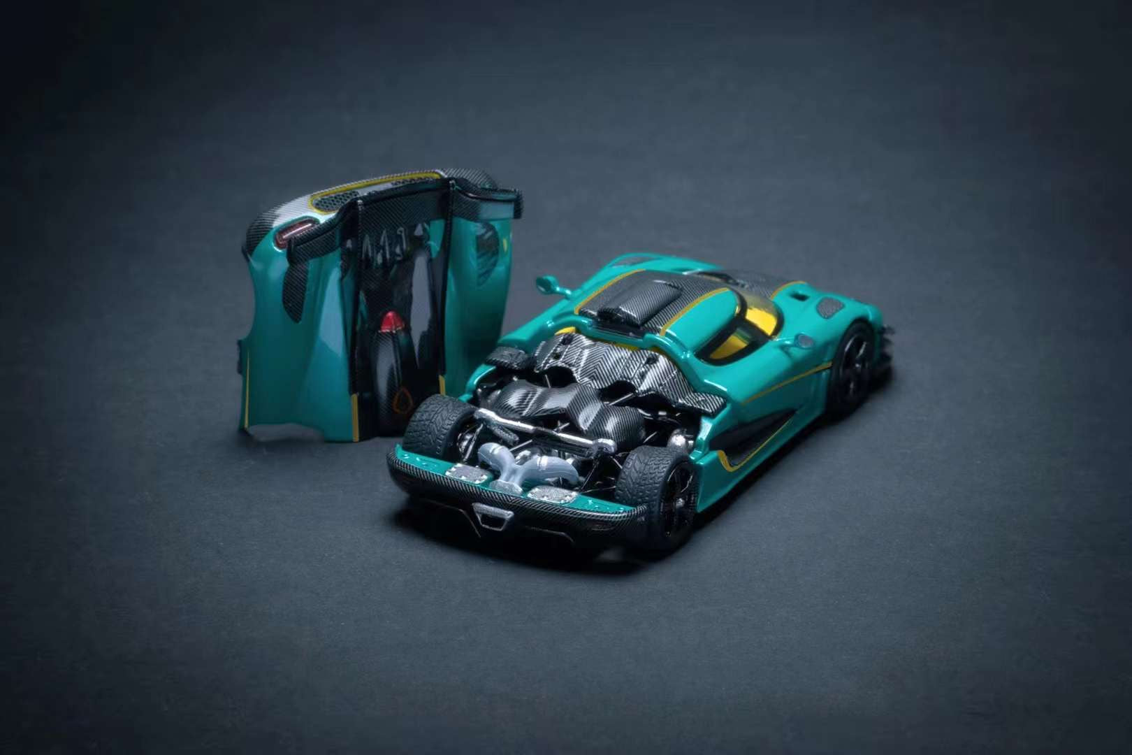 DragonBo Model 1:64 Koenigsegg One1 - Green – Horizon Diecast