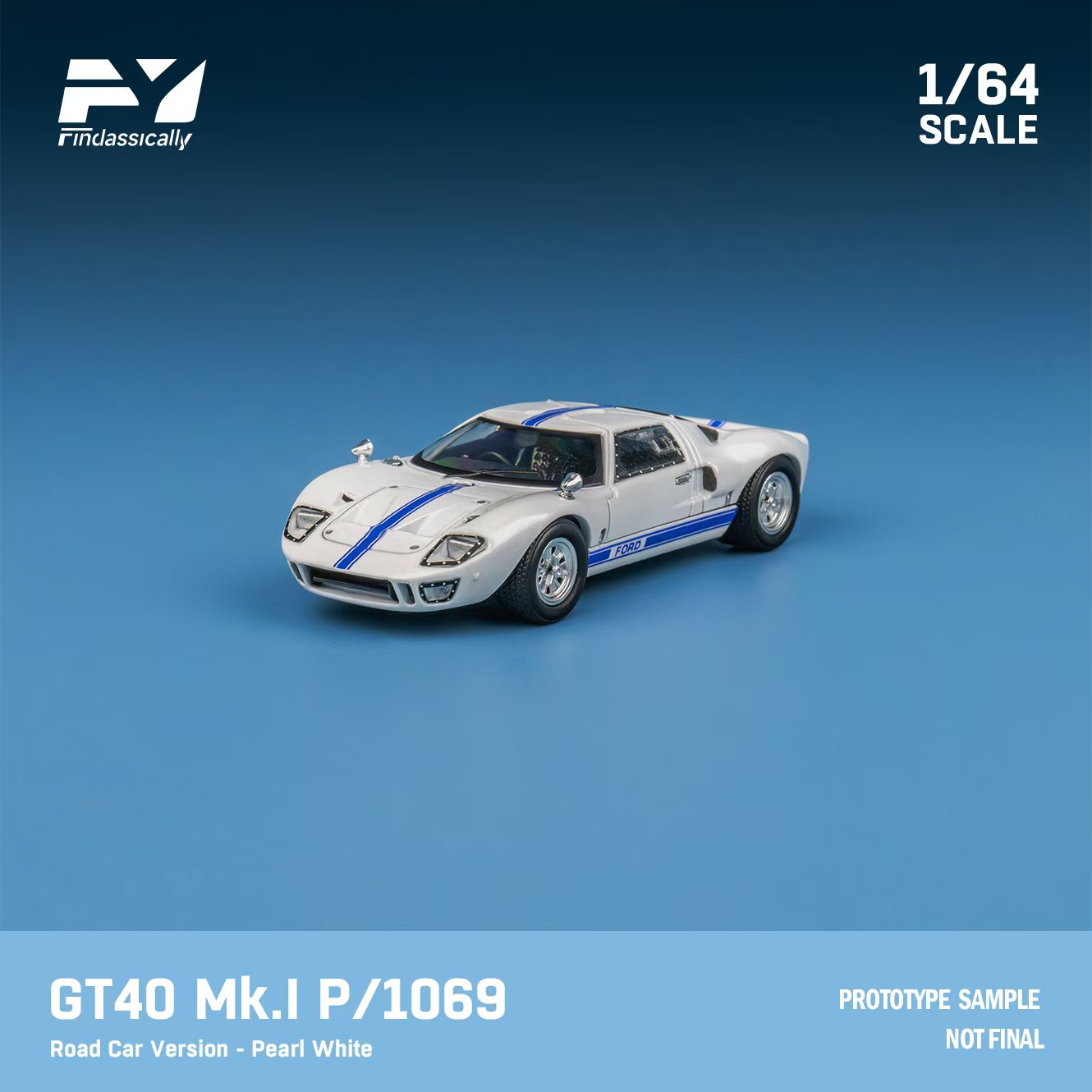 Preorder] Finclassically 1:64 Ford GT40 (2 Versions) – Horizon Diecast