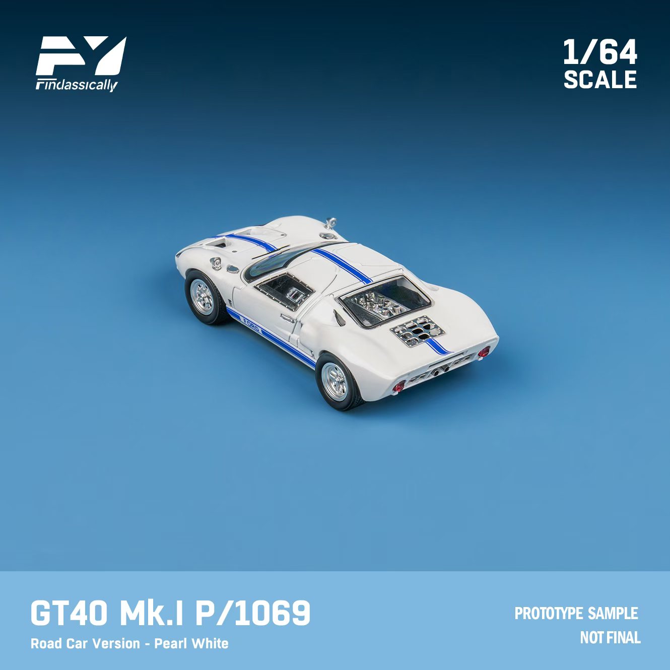 Preorder] Finclassically 1:64 Ford GT40 (2 Versions) – Horizon Diecast