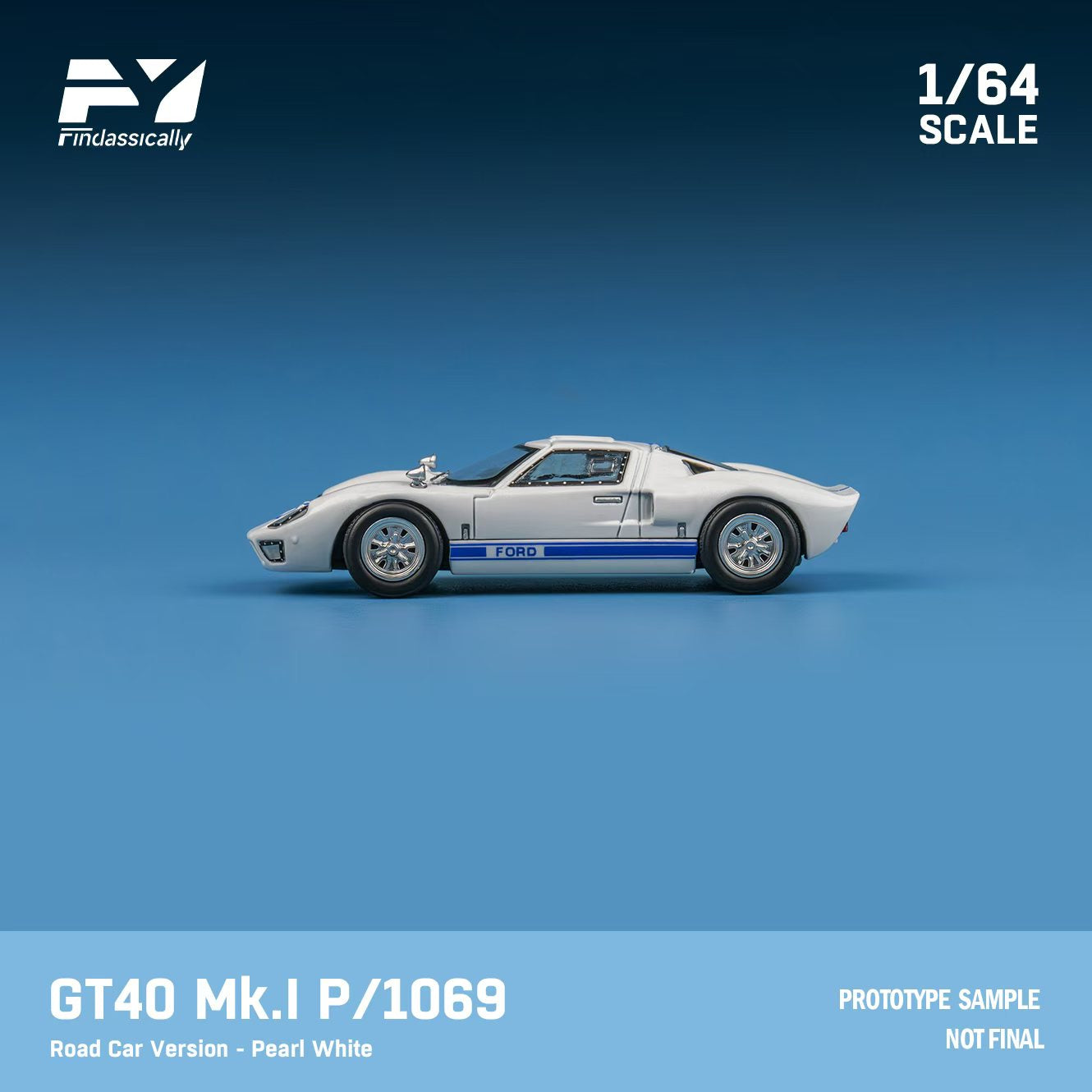 Preorder] Finclassically 1:64 Ford GT40 (2 Versions) – Horizon Diecast