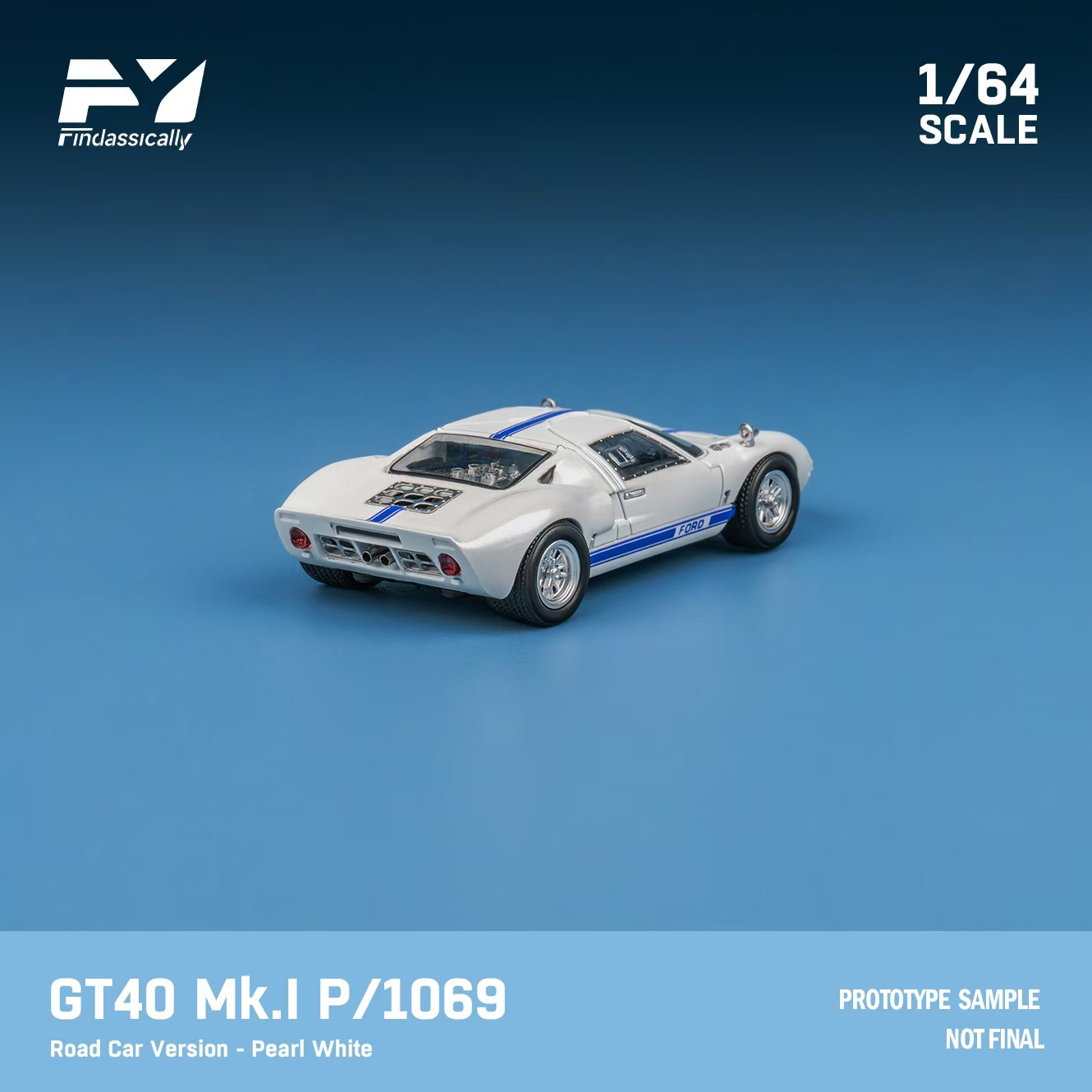 Finclassically 1:64 Ford GT40 (2 Versions) – Horizon Diecast