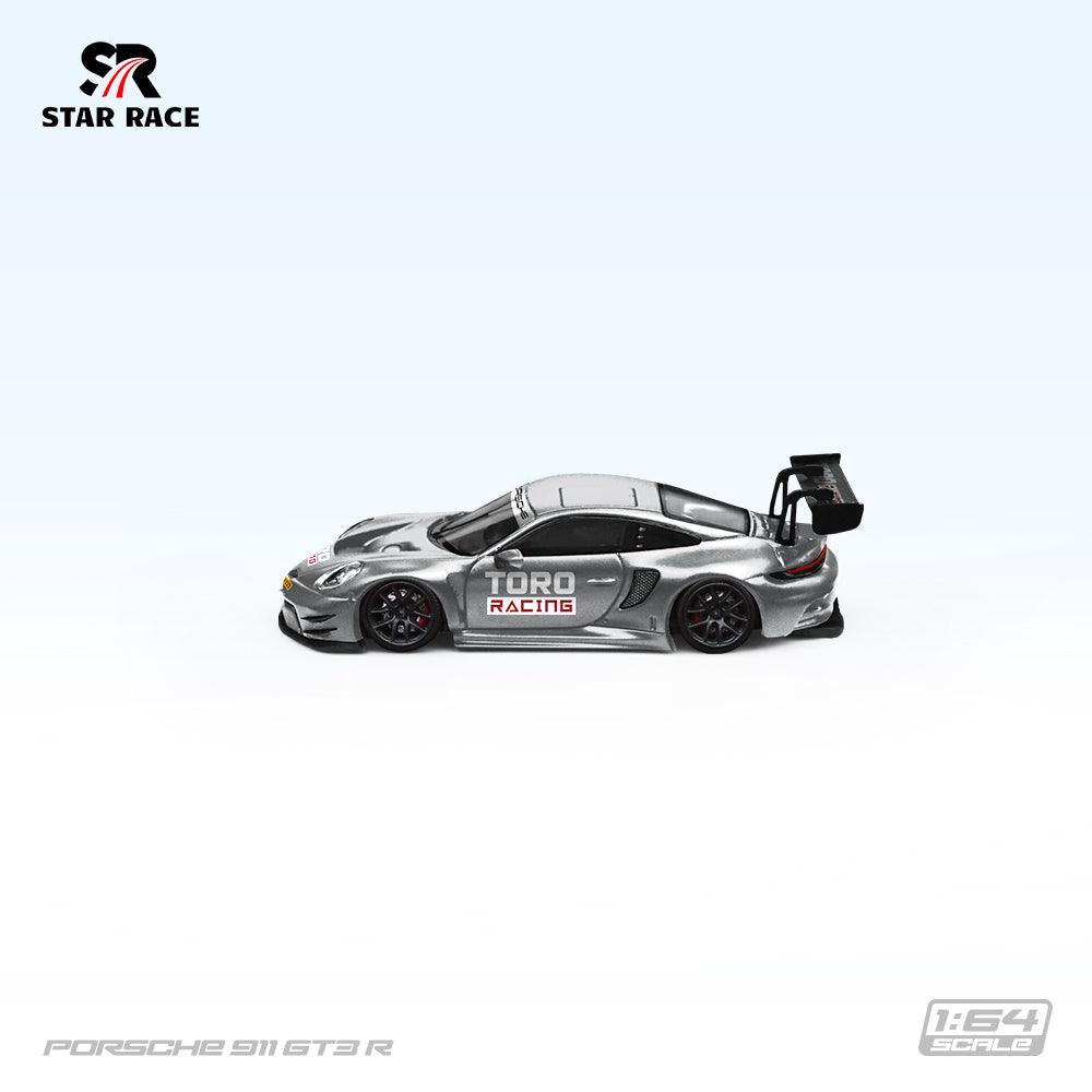 Star Race 1:64 Porsche 911 GT3 - Matte Sliver Racing SR64025