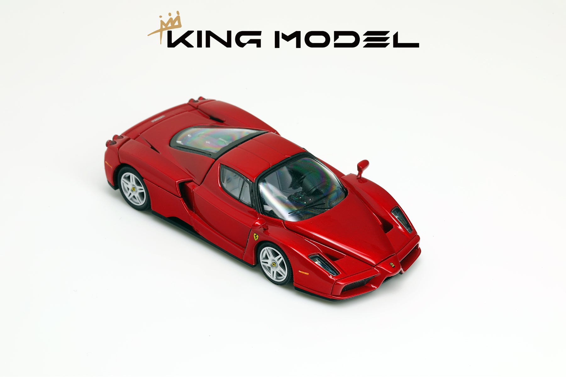 King Model 1:64 Enzo - Metallic Red (2 Versions) – Horizon Diecast