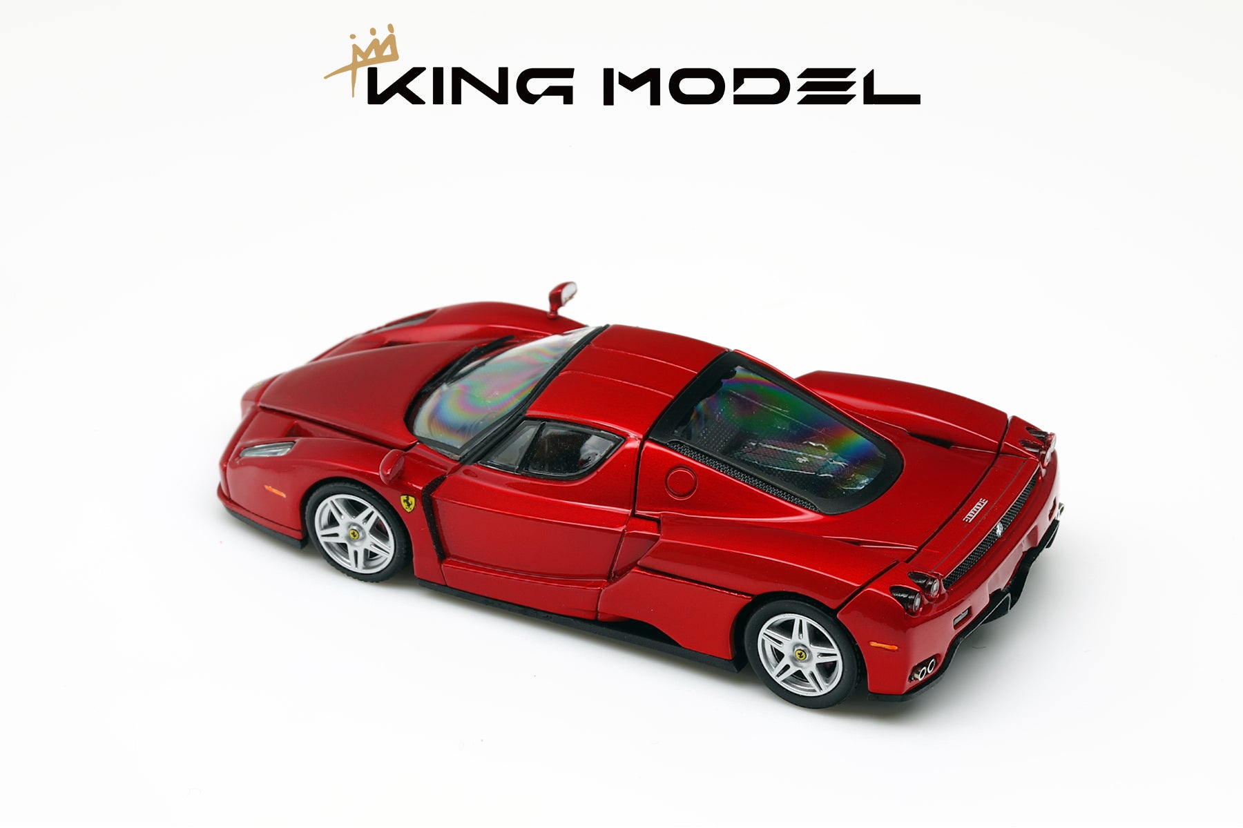 King Model 1:64 Enzo - Metallic Red (2 Versions) – Horizon Diecast