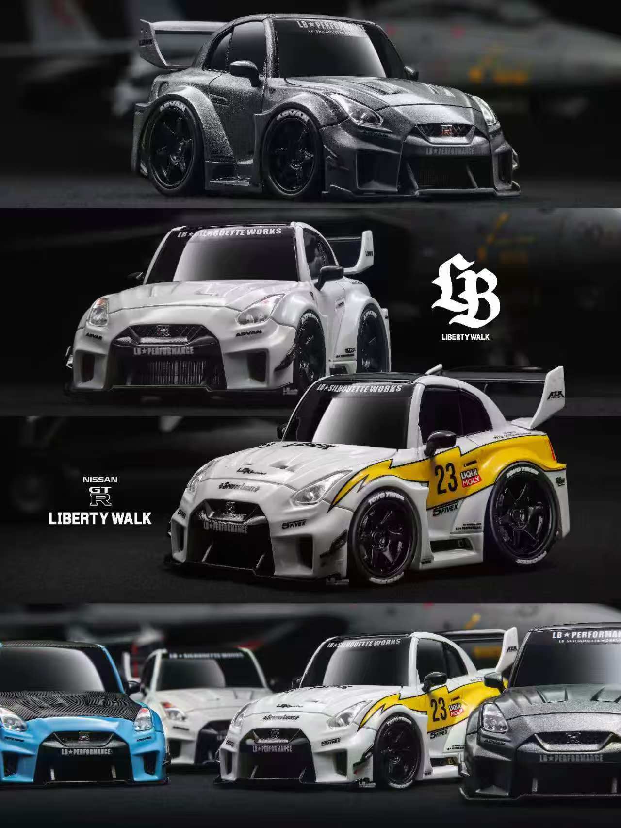 KR Studio 1:64 Nissan GTR R35 (4 Colours) – Horizon Diecast