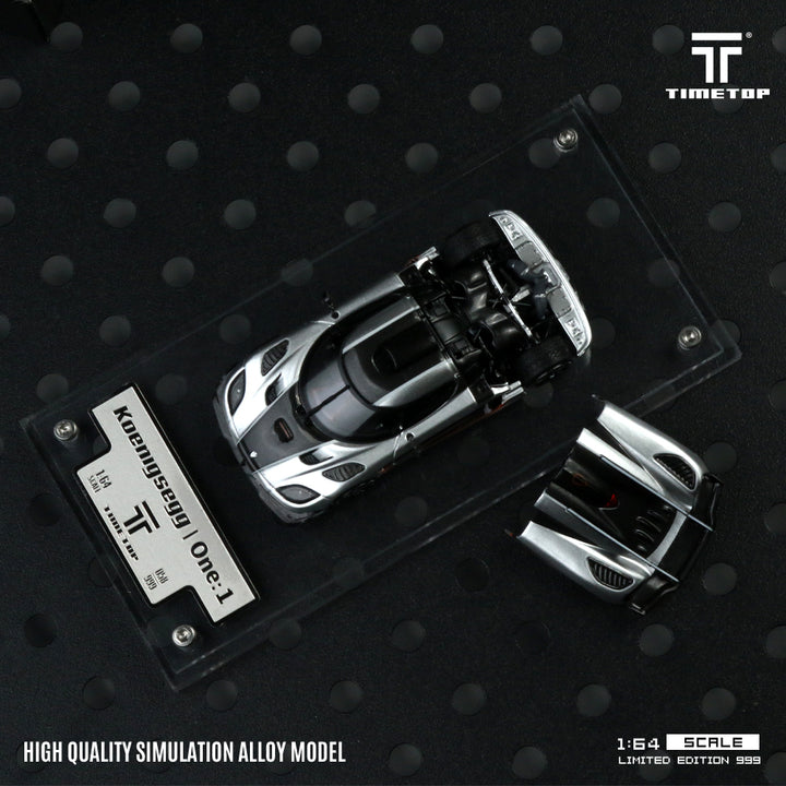 [Preorder] Time Top 1:64 Koenigsegg one1 Silver