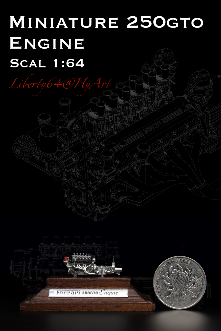 [Preorder] Liberty64 X HY model 1:64 Ferrari 250GTO engine