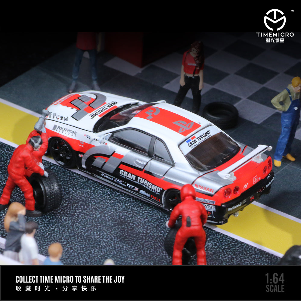 [Preorder] TimeMicro 1:64 Nissan GTRR34 GT Racing And Chameleon (4 Versions)