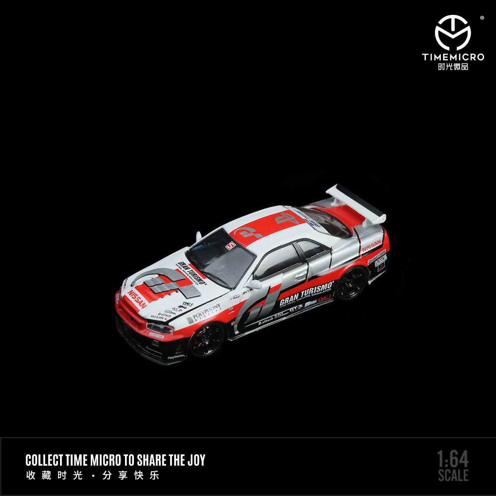 TimeMicro 1:64 Nissan GTRR34 GT Racing And Chameleon (4