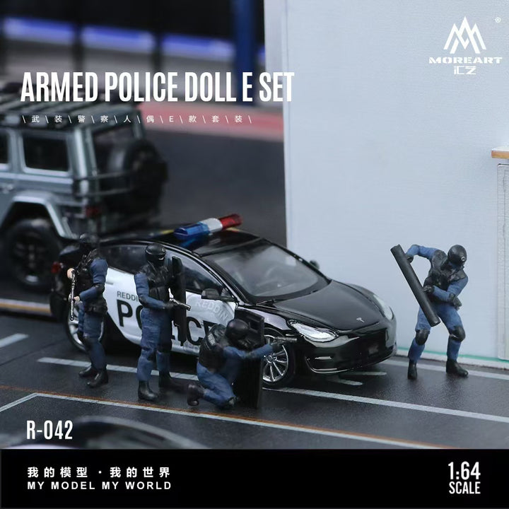 [Preorder] MoreArt 1:64 RMED POLICE DOLL E SET