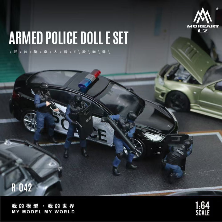 [Preorder] MoreArt 1:64 RMED POLICE DOLL E SET