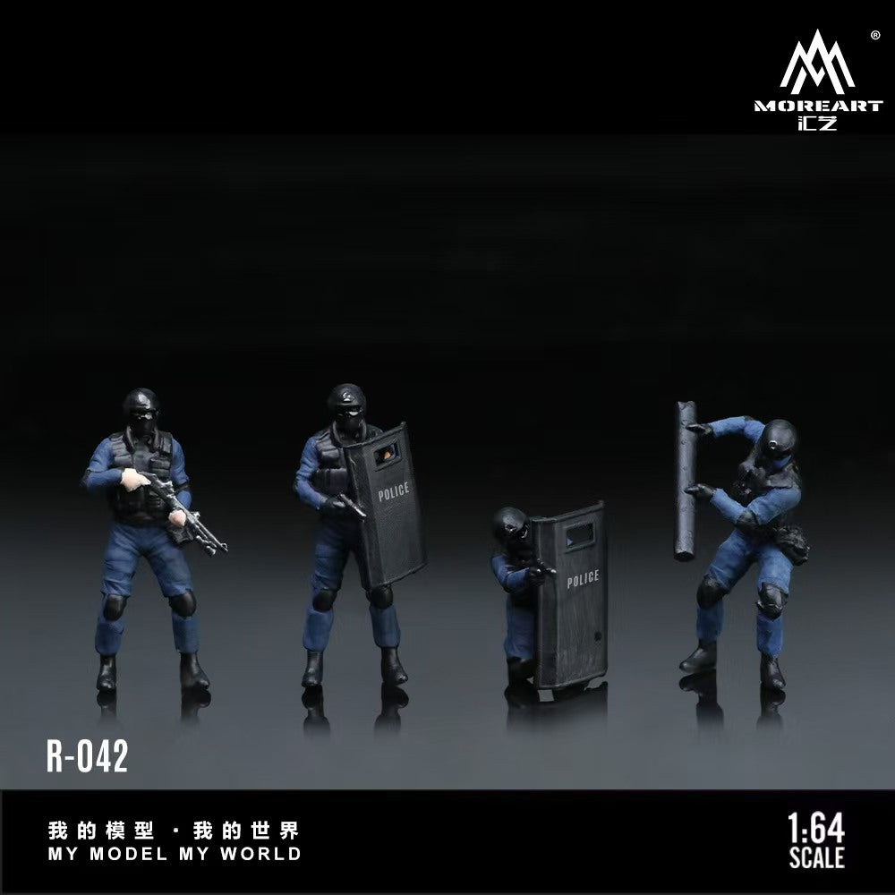 [Preorder] MoreArt 1:64 RMED POLICE DOLL E SET