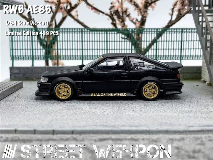 [Preorder] Street Weapon 1:64 Toyota RWB AE86 Wide-Body (2 Colours)