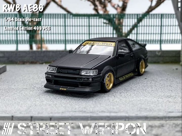 [Preorder] Street Weapon 1:64 Toyota RWB AE86 Wide-Body (2 Colours)