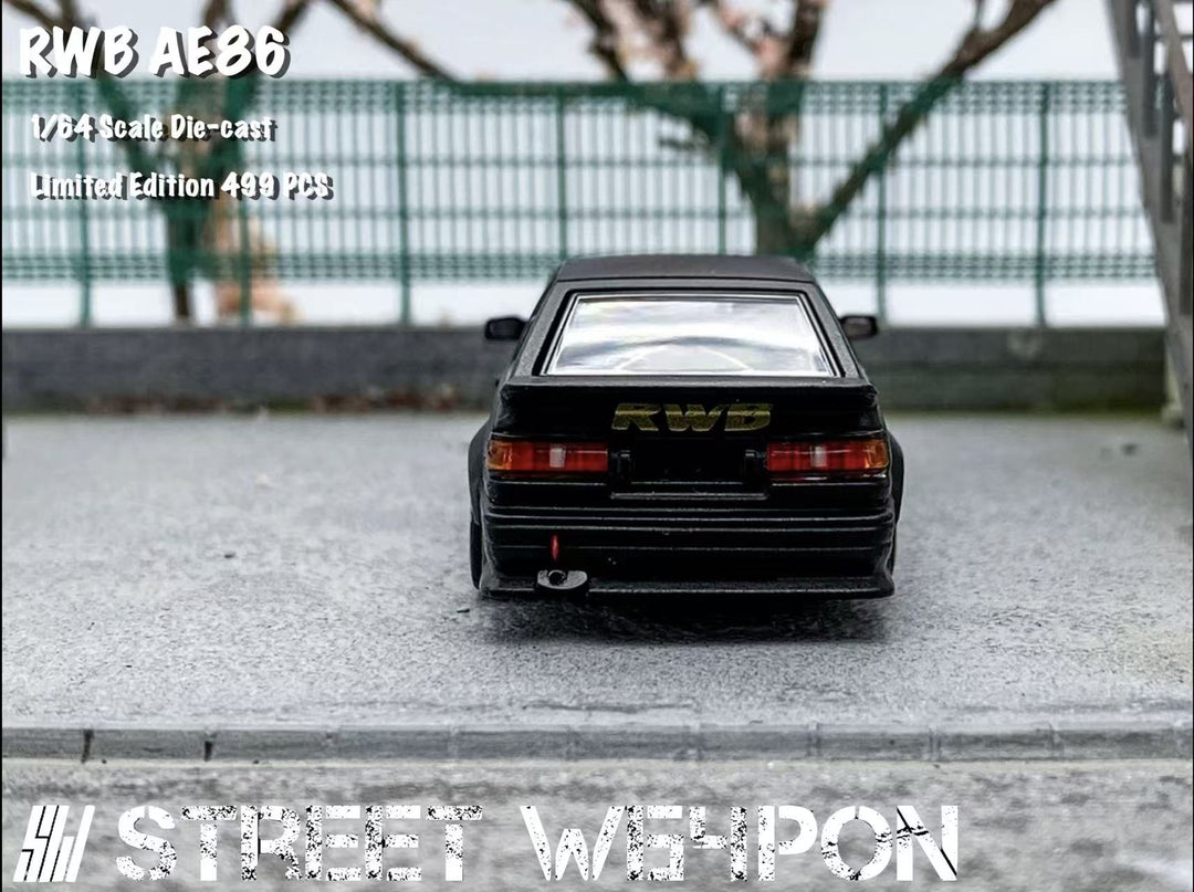 [Preorder] Street Weapon 1:64 Toyota RWB AE86 Wide-Body (2 Colours)