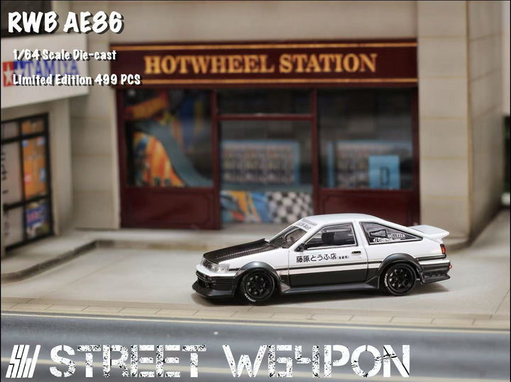 [Preorder] Street Weapon 1:64 Toyota RWB AE86 Wide-Body (2 Colours)