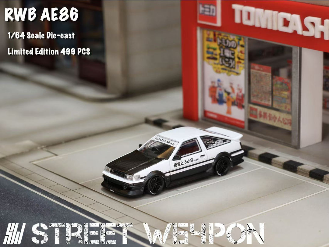 [Preorder] Street Weapon 1:64 Toyota RWB AE86 Wide-Body (2 Colours)