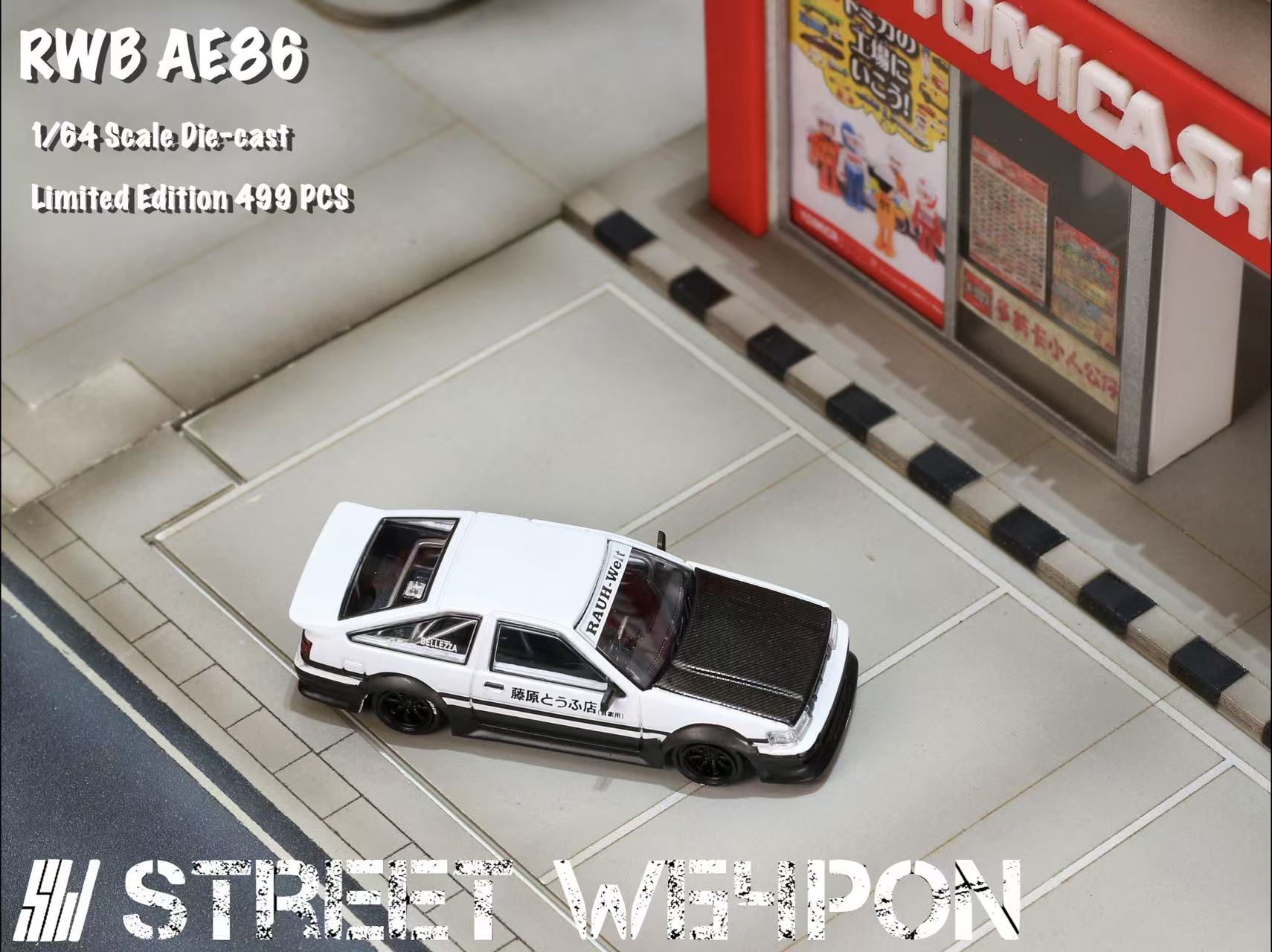 Street Warrior 1:64 Toyota RWB AE86 Wide-Body (2 Colours