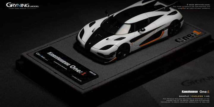 [Preorder] GRYNING Model 1:43 ENDLESS Koenigsegg One:1 (2 Colours)