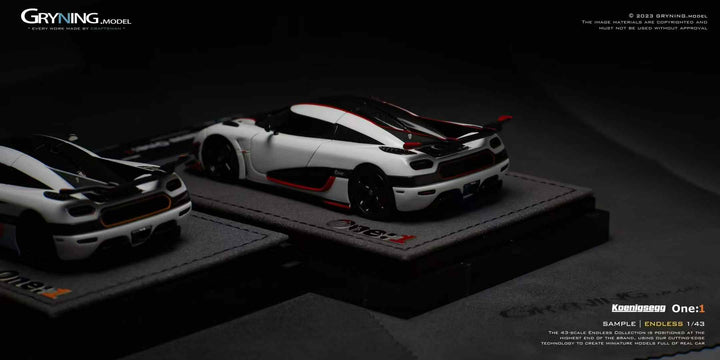 [Preorder] GRYNING Model 1:43 ENDLESS Koenigsegg One:1 (2 Colours)