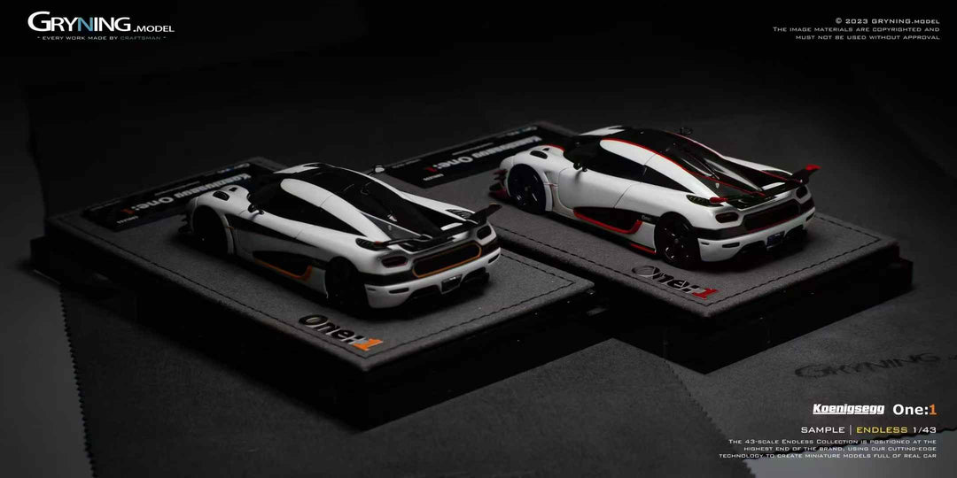 [Preorder] GRYNING Model 1:43 ENDLESS Koenigsegg One:1 (2 Colours)