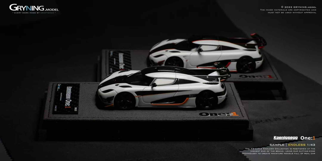 [Preorder] GRYNING Model 1:43 ENDLESS Koenigsegg One:1 (2 Colours)