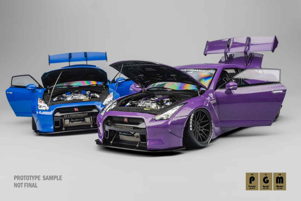PGM 1:18 LB-WORKS NISSAN GT-R R35 Fully Openable (2 Colours