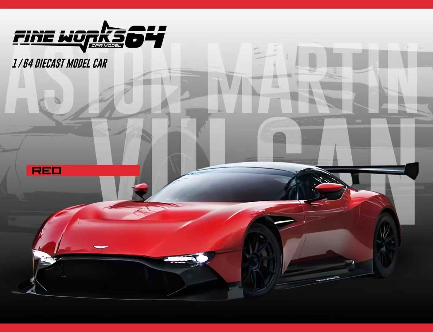 Fine works64 1:64 Aston Martin Vulcan (4 Colours) – Horizon Diecast