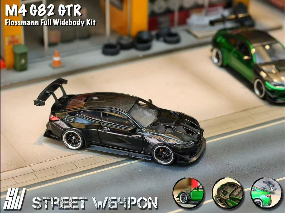 [Preorder] Street Weapon 1:64 BMW M4 Flossmann Full Widebody Kit G82 GTR (2 Colors)