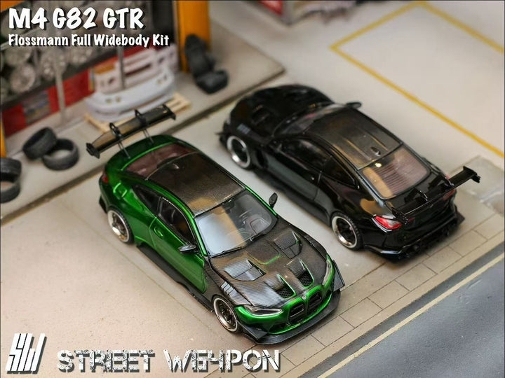 [Preorder] Street Weapon 1:64 BMW M4 Flossmann Full Widebody Kit G82 GTR (2 Colors)