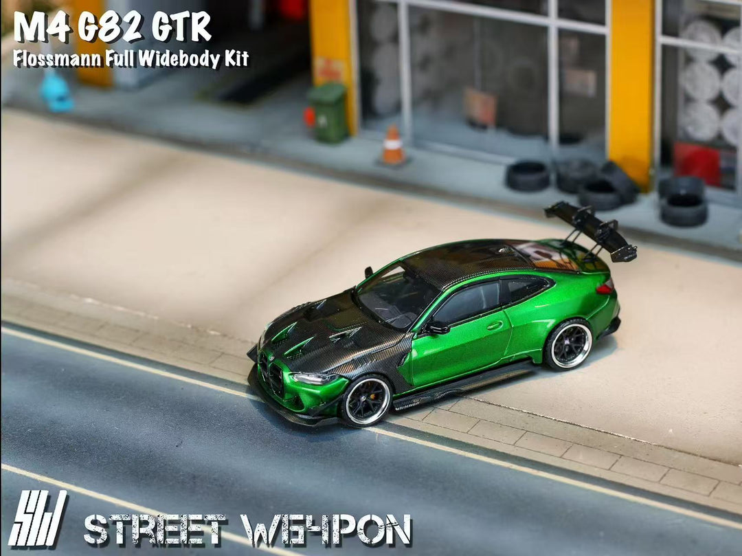 [Preorder] Street Weapon 1:64 BMW M4 Flossmann Full Widebody Kit G82 GTR (2 Colors)