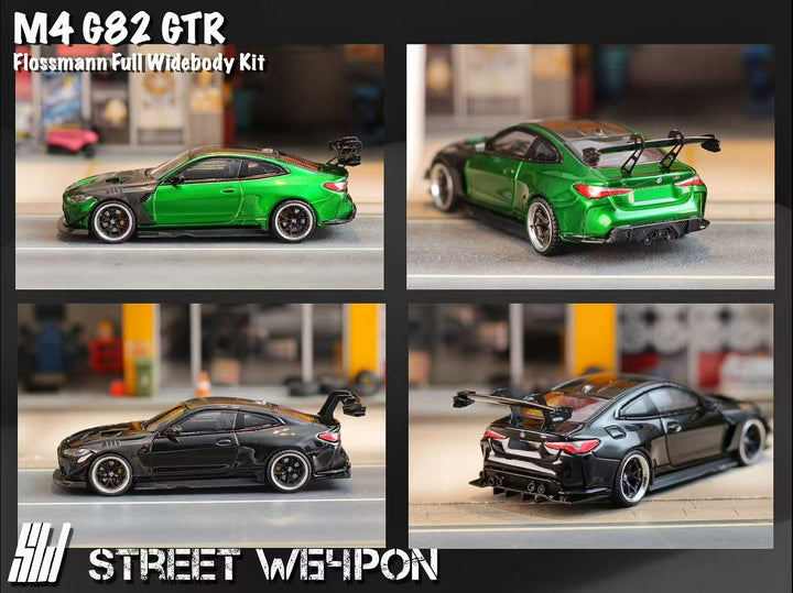 [Preorder] Street Weapon 1:64 BMW M4 Flossmann Full Widebody Kit G82 GTR (2 Colors)