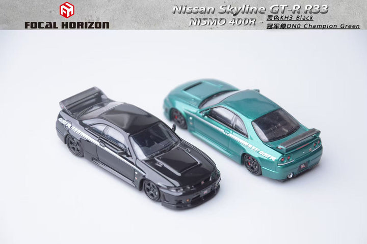 Focal Horizon 1:64 Nissan Skyline GT-R 4th Generation R33 Nismo 400R Version Diecast Model (2 Colors)