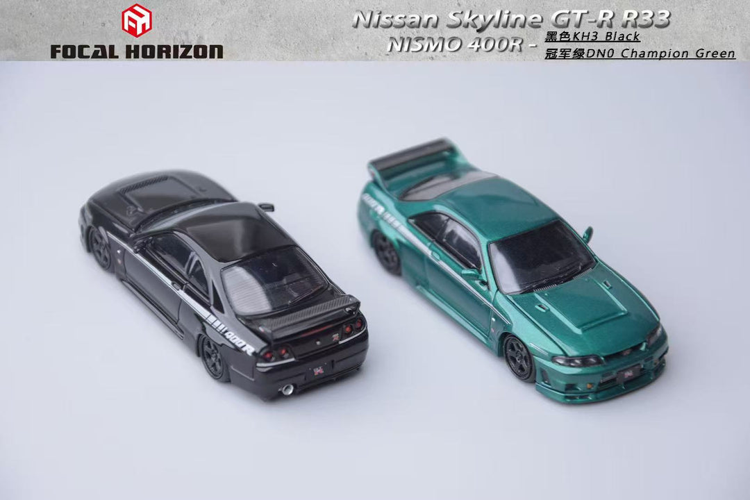 Focal Horizon 1:64 Nissan Skyline GT-R 4th Generation R33 Nismo 400R Version Diecast Model (2 Colors)