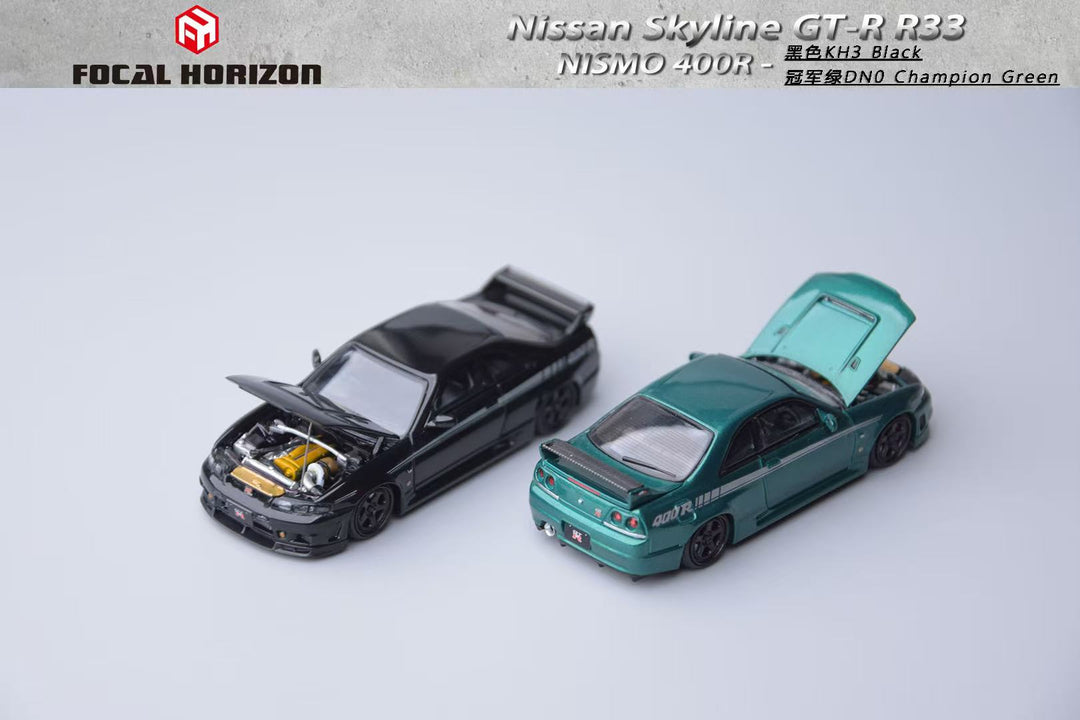 Focal Horizon 1:64 Nissan Skyline GT-R 4th Generation R33 Nismo 400R Version Diecast Model (2 Colors)
