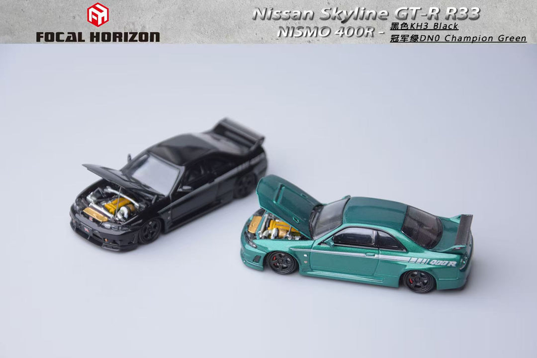 Focal Horizon 1:64 Nissan Skyline GT-R 4th Generation R33 Nismo 400R Version Diecast Model (2 Colors)